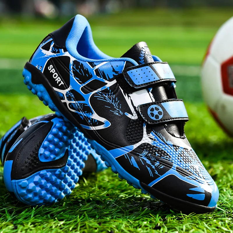 Kids Football Shoes Boys TF Primary and Secondary School Students Low-top Sports Trainer Girls Long Broken Nails Training Shoes