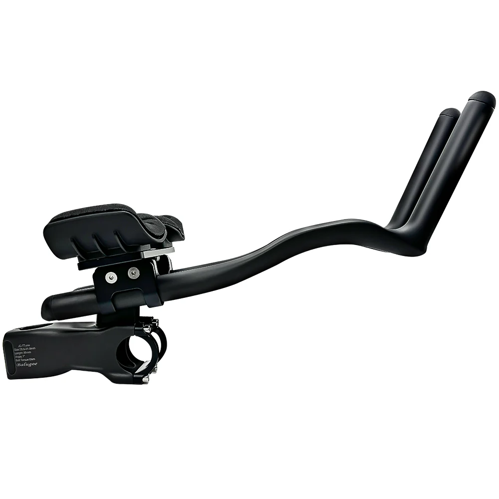 26 BALUGOE MTB Fahrradlenker, vertikaler Lenkervorbau, Triathlon-Lenker, modifizierter Rennrad-TT-Lenker, Spoon-Seitenlenker, 28,6-31,8 mm – Detail 13