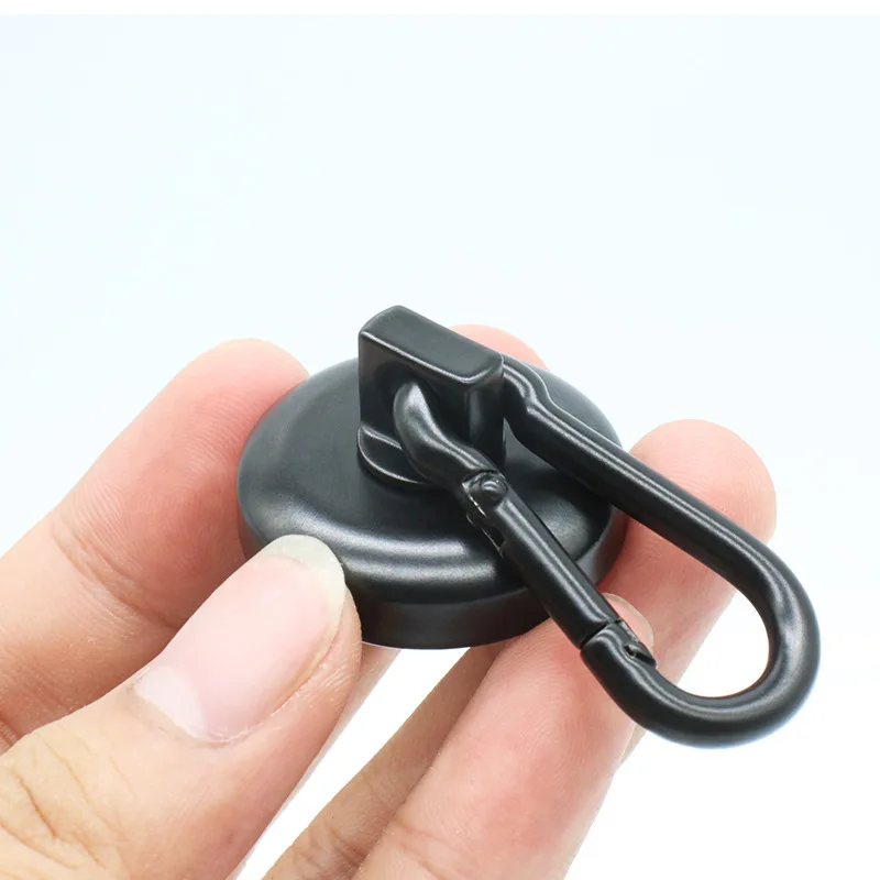 

25/32/42mm Magnetic Hook Heavy Duty Neodymium Magnets with Carabiner Hook Magnetic Hooks Heavy Duty with Swivel for Cruise Grill