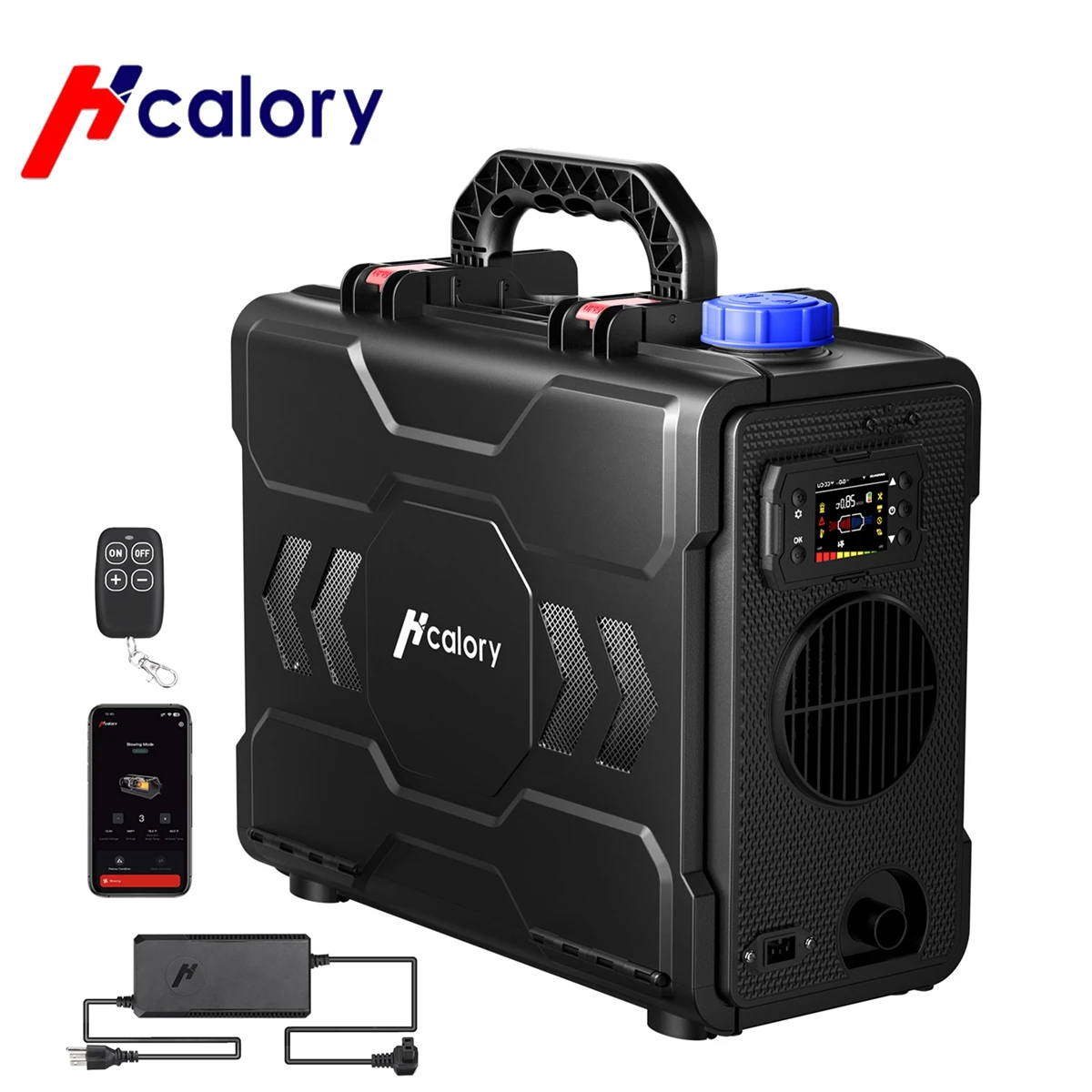 Hcalory 8KW All-in-One Parking Heater 12V Portable Diesel Heater 6L Fuel Tank 2024 Upgrade Toolbox 2 Smart Diesel Air Heater