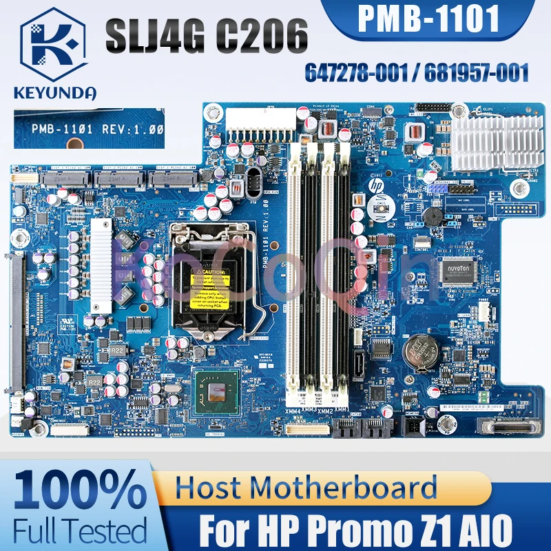 PMB-1101 For HP Promo Z1 AIO Desktop Host Board 647278-001 681957-001 SLJ4G C206 Computer Motherboard Full Tested