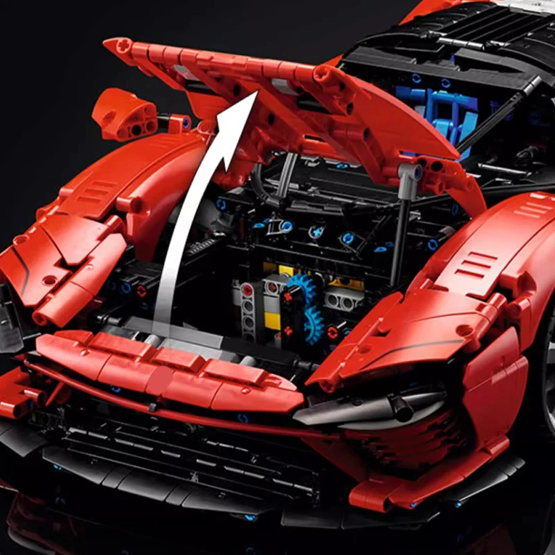 3778 قطعة من نموذج السيارة الفائق Daytona SP3 لبنات البناء ألعاب سيارات رياضية للأطفال هدايا عيد ميلاد صديقها متوافقة