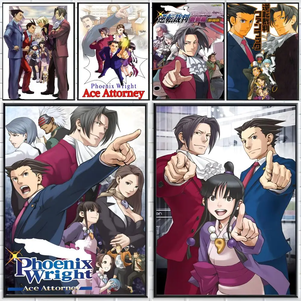 game mystery A-Ace Attorney Poster Distinct Home Decor Concepts Chic Indoor Art Pieces