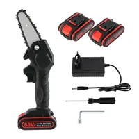 1080W 88V Mini Electric Chain Saw Wood Cutting Pruning Chainsaw One-handed Garden Woodworking Tool With Battery Rechargeable