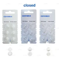 6Pieces Signia Click Connexx Original Silicone Ear domes ,for  Signia Rexton Vibe CIC ITC and RIC Model Hering Aids