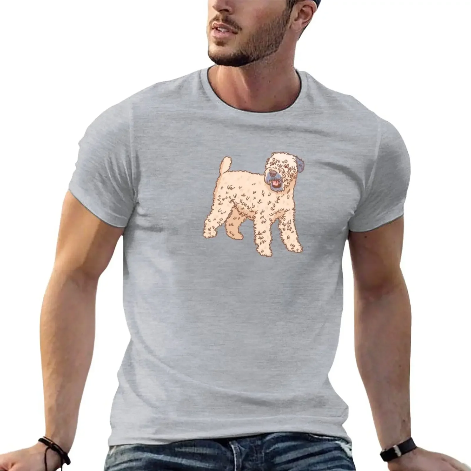 Soft Coated Wheaten Terrier T-Shirt animal prinfor boys cute clothes Men's t-shirt