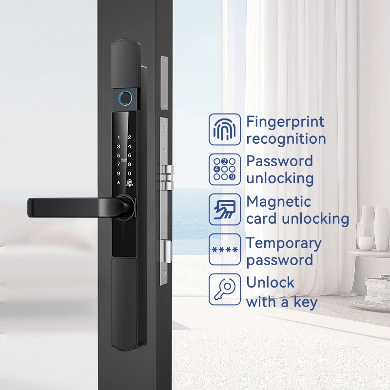 Kasman Source Price Double Side Slim Door Lock Water Proof 2hrs Fire Rated Gate Smart Door Lock With Mechanical Key view 2