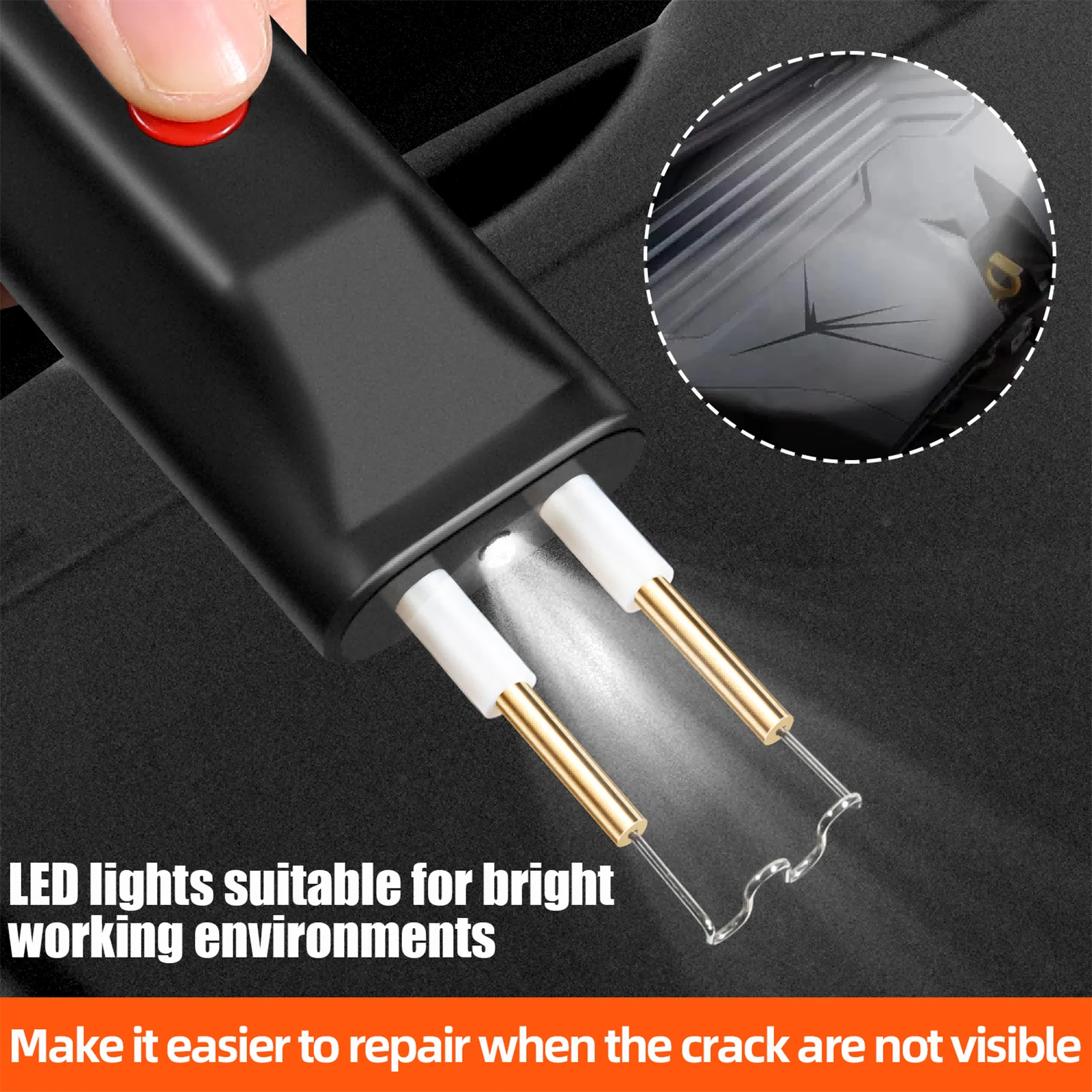 플라스틱 용접기, 무선 플라스틱 용접 키트(스테이플 400개 포함), 자동차 범퍼 플라스틱 균열 수리용 미니 휴대용 용접기