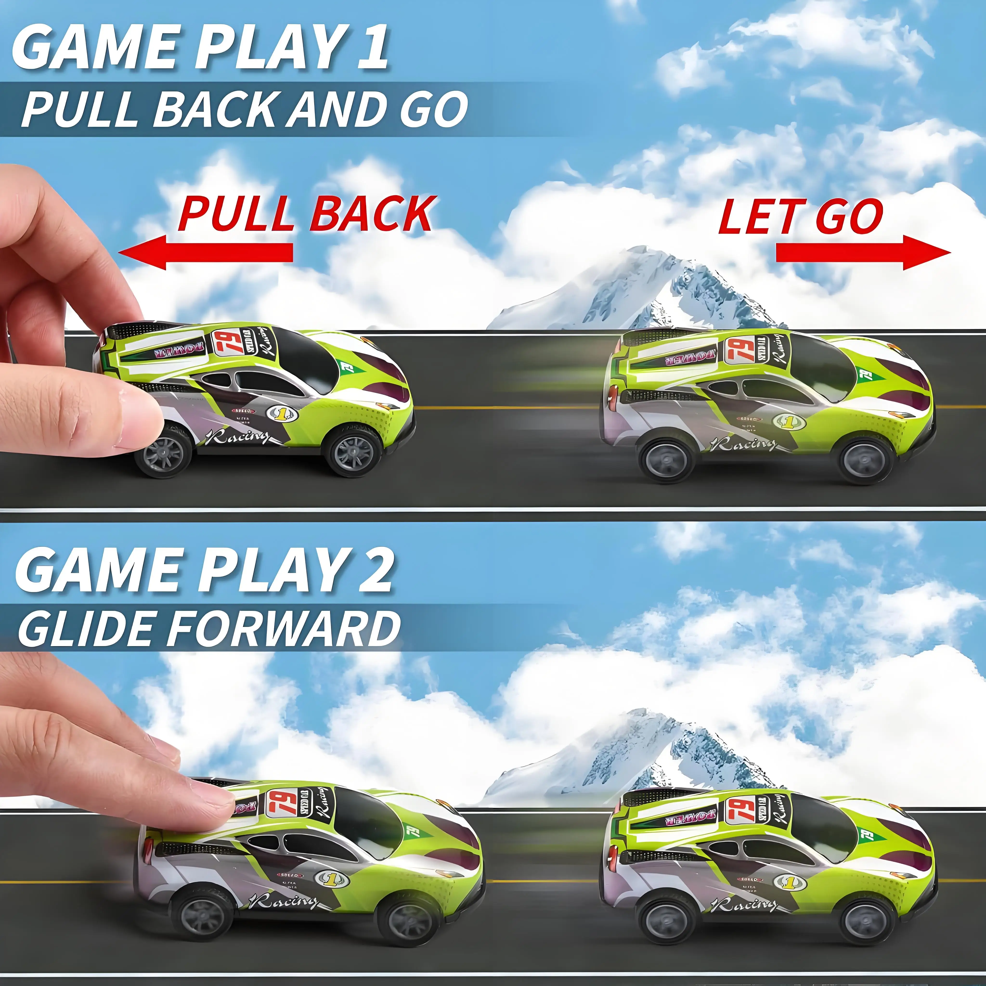 50 sztuk samochodzików z napędem pull-back dla dzieci, skala 1:64, mini autka, metalowe pojazdy wyścigowe w wiaderku do przechowywania - upominki na przyjęcia, torby z upominkami