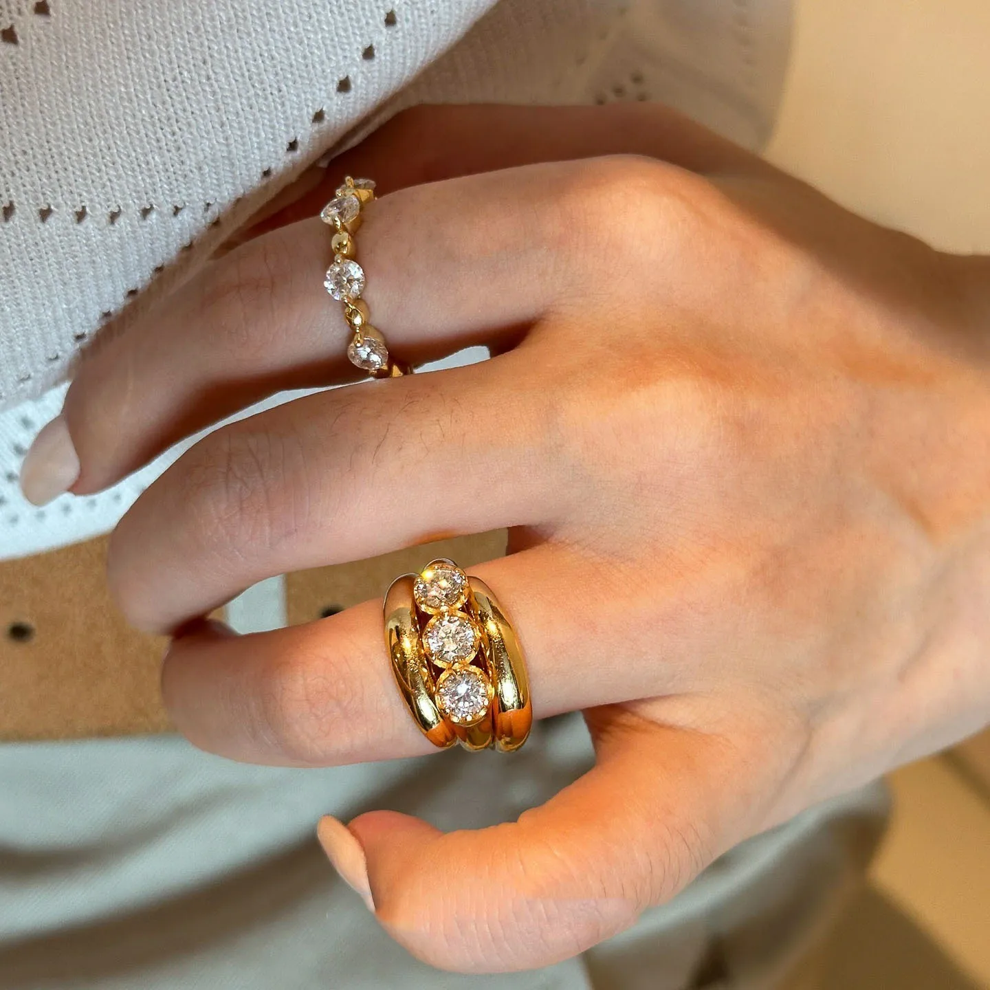 Sam Panda 925 Sterling Silver Zircon Ring For Women Minimalist Light Luxury Medieval Geometry Fashion Jewelry Gift Dropshipping