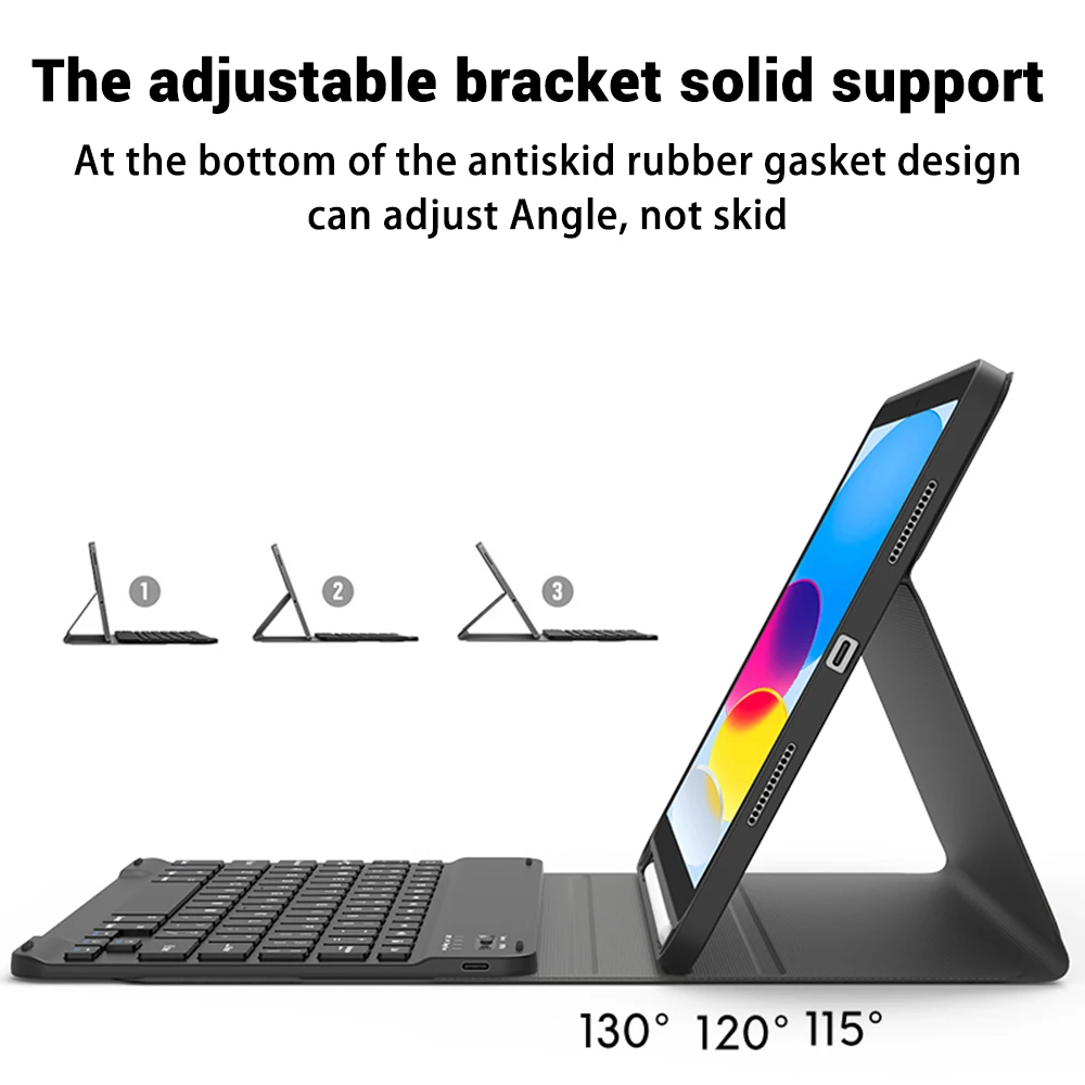 Imagem -03 - Capa Teclado Mágico para Ipad Ipad Pro 11 2023 2023 Mini 10.2 7th 2023 6th Pro 11 12.9 10.5 97 ar Mini 5