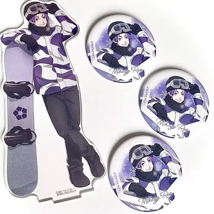 علامة قائمة لمقود التزلج "السجن الأزرق" "Seishiro، Reiyo Oyama" زخرفة شارة doujin مصنوعة من قبل Taniko