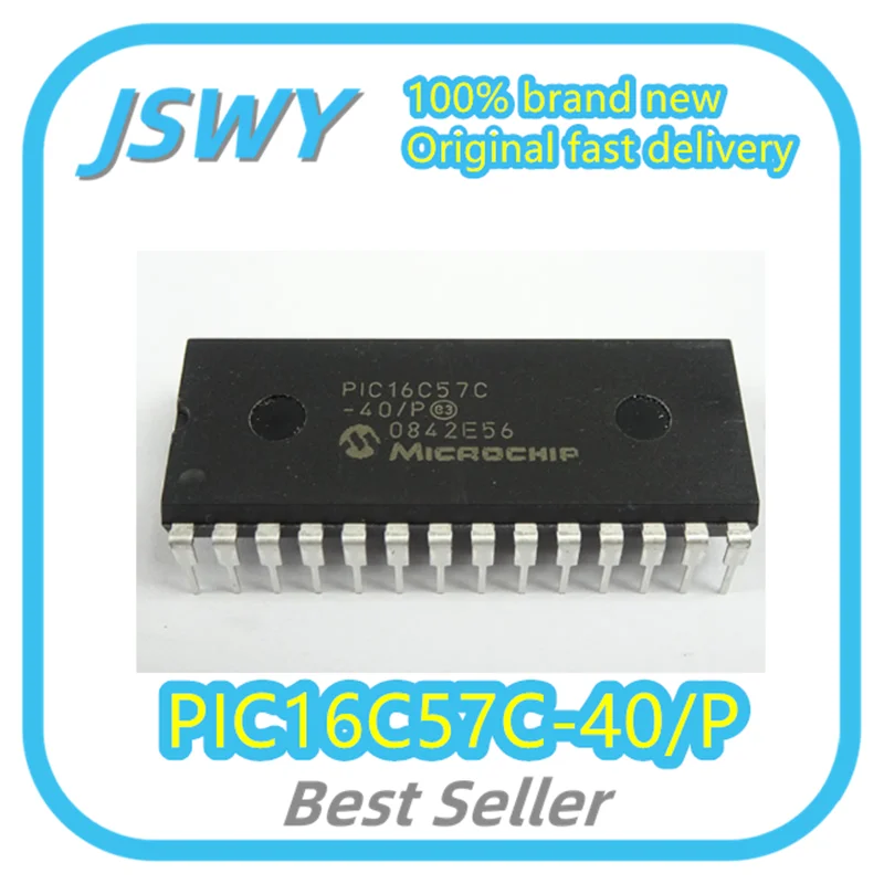 (1/10pcs) PIC16C57C-40/P PIC16C57C PDIP-28 Integrated Circuit IC Brand New Genuine Electronics