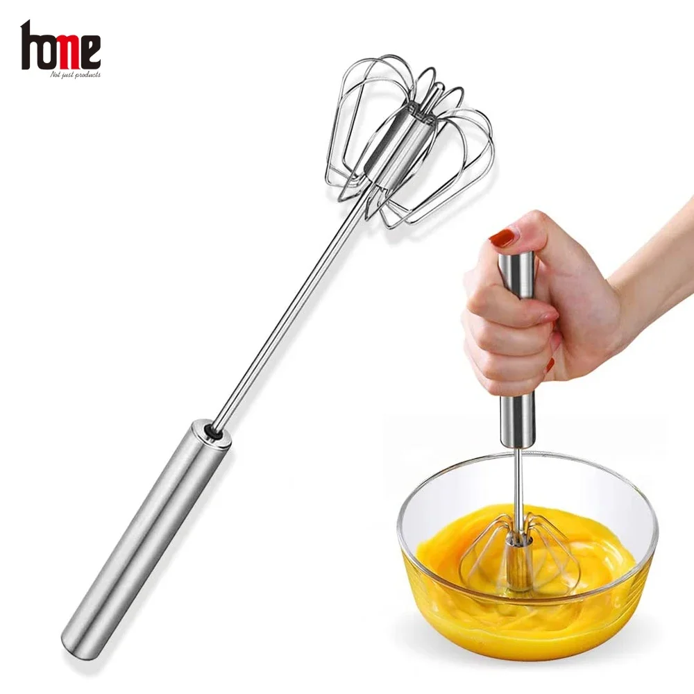 Egg Whisk Stainless Steel Hand Push Blender for Home  Versatile Tool Beater Milk Frother Mixer Stirrer Kitchen Utensil Blending