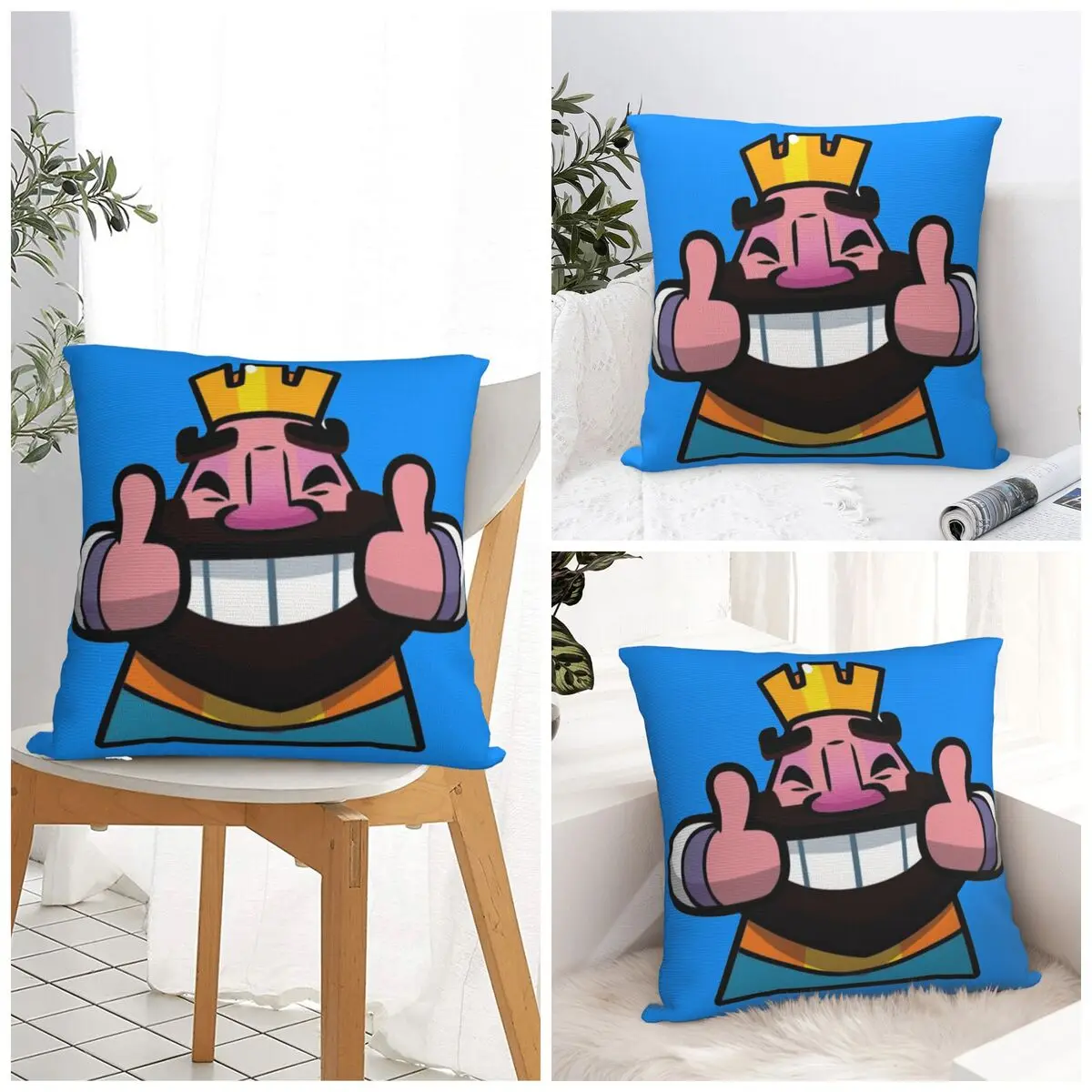 الصدامات الملكي المملكة كيس وسادة غطاء الوسادة مربع الرسم وسادة غطاء الجدة سادات ل أريكة غرفة نوم ديكور المنزل #1