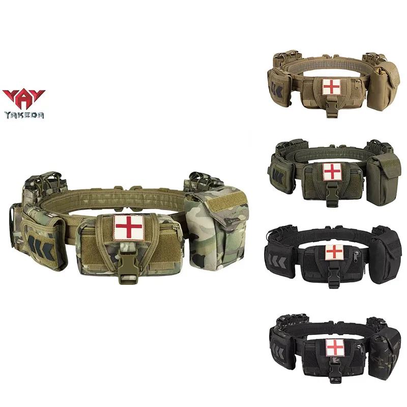 Yakeda Gear User Outdoor Black Hunting Tactics Law Enforcement Duty Security Traffic air gun Belt airsoft equipment Camo