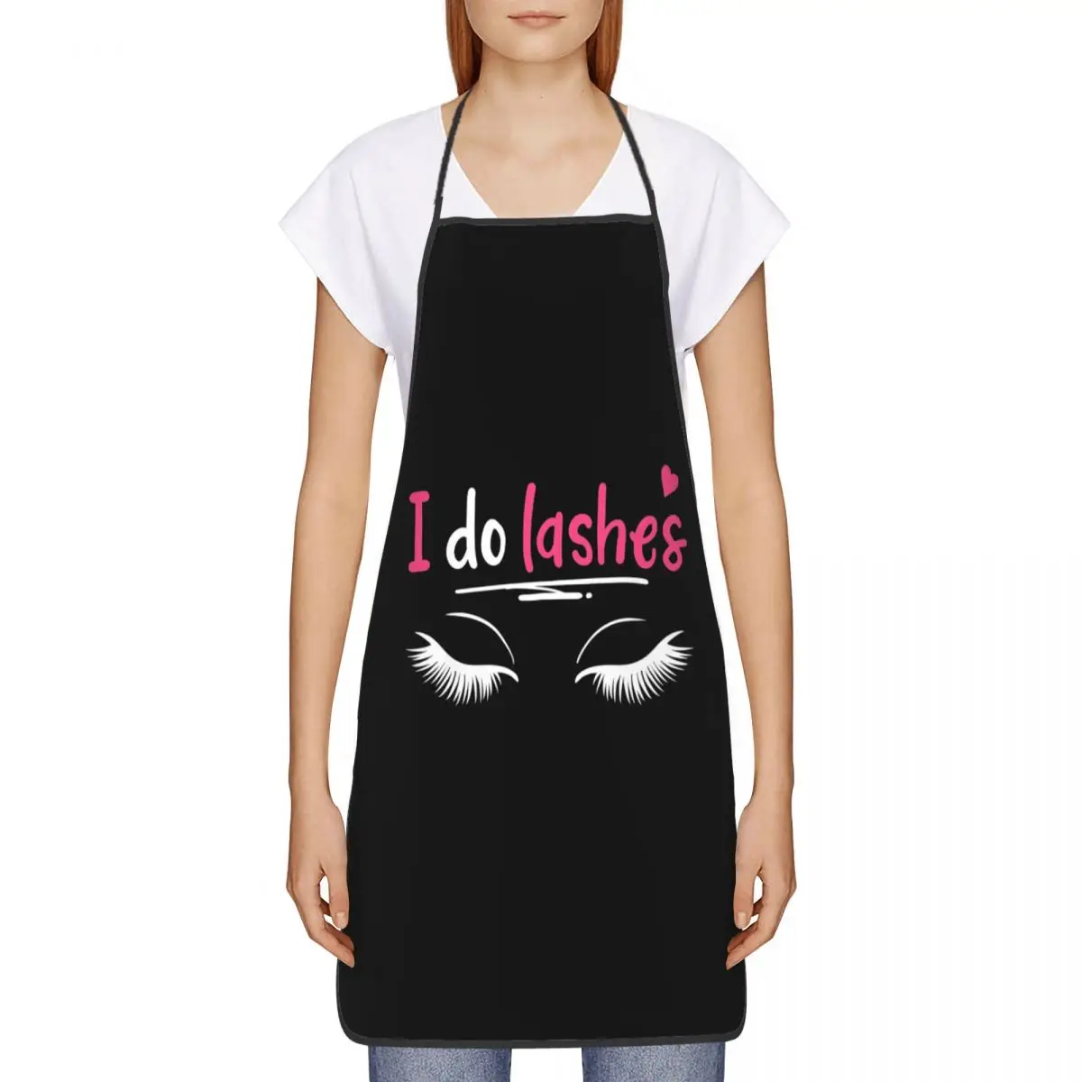 Funny Lashes Eyelash Lash Artists Bib Aprons Women Men Unisex Kitchen Chef Tablier Cuisine for Cooking Baking Painting