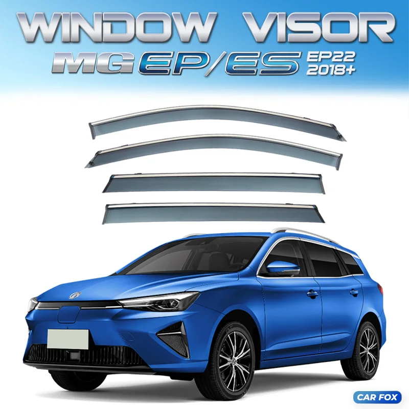 

For MG ES EP EP22 2018+ Plastic Window Visor Vent Shades Sun Rain Deflector Guard 4PCS/SET For MG ES EP EP22 2018+