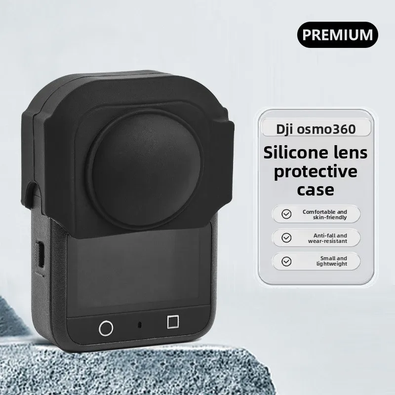 

Suitable for DJI OSMO 360 Panoramic Camera Lens Silicone Protective Cover DJI 360 Accessories