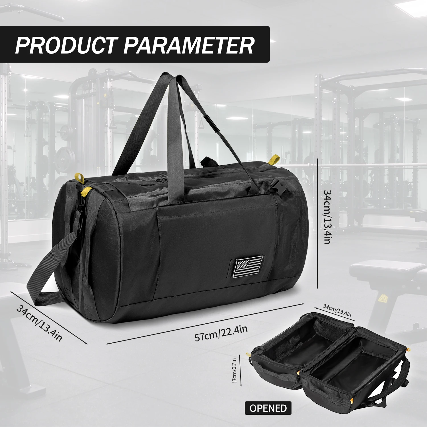 Sport Travel Bag Extra Large Duffel Backpack Gym Fitness Bag for Camping Hunting Fishing