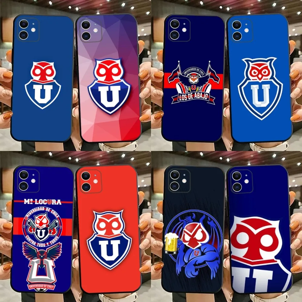 C-Chile University Logo Phone Case For iPhone 15,14,13,12,11,Plus,Pro Max,XS,X,XR,SE,Mini,8,7 Soft Silicone Black Cover