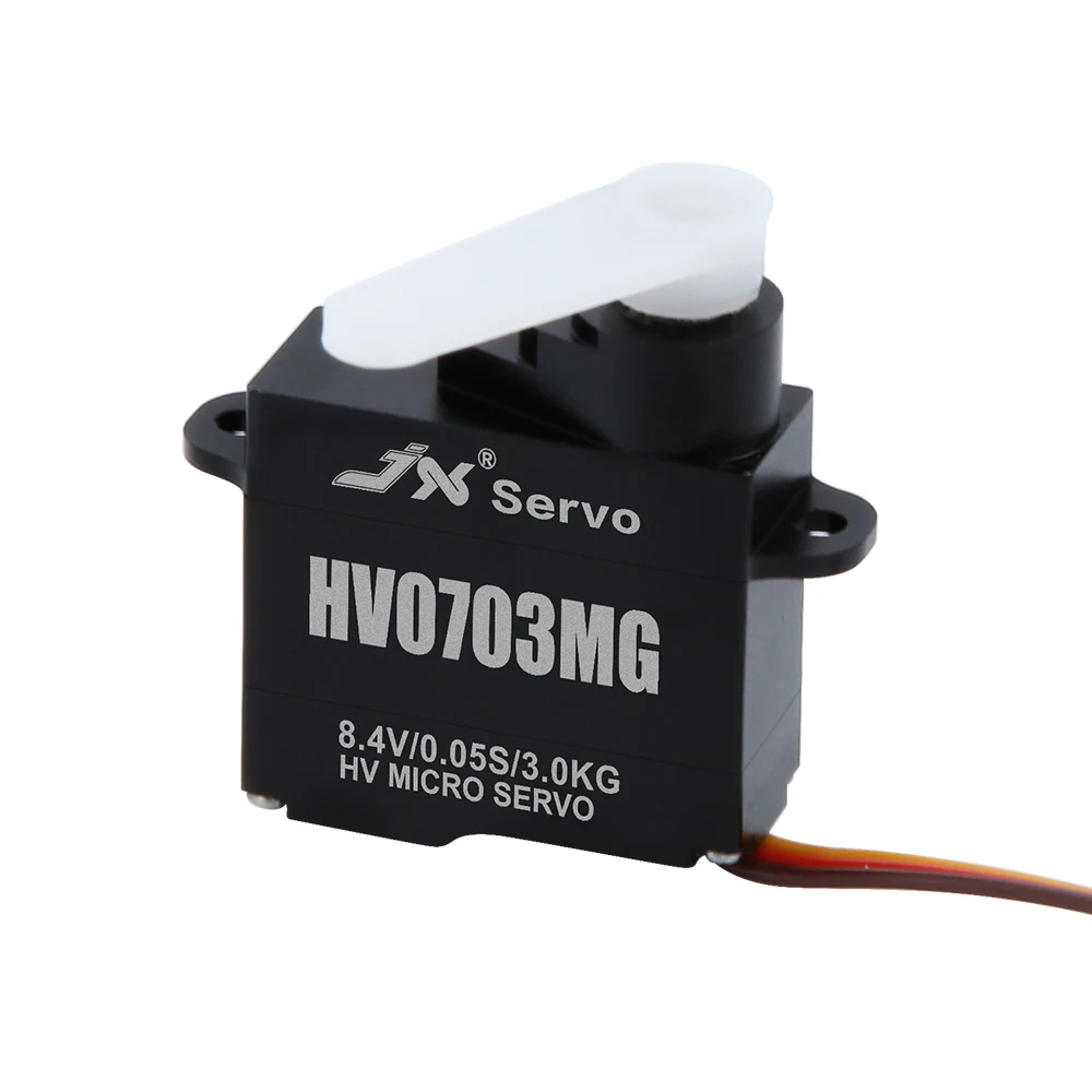 JX PDI-HV0703MG 8.4V High Voltage Ultra Light 7.1g 3.0kg.cm Torque Coreless Motor Digital Servo for Robot RC FPV Drone