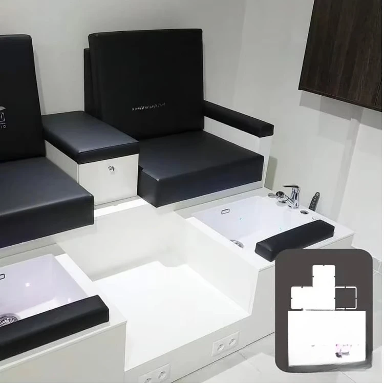 

Педикюрное массажное кресло для салонов красоты с цветной подсветкой, недорогая педикюрная станция для расслабляющего ухода за ногами