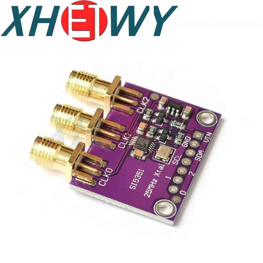 DC 3V-5V CJMCU-5351 Si5351A Si5351 I2C Clock Generator Breakout Board Module Signal Generator Clock 8KHz-160MHz For Arduino