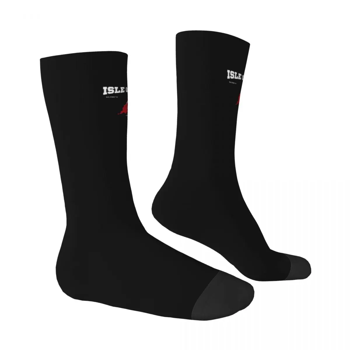 Calcetines de invierno de la Isla de Man para hombre, medias suaves medianas coreanas, calcetines antisudor de escalada personalizados