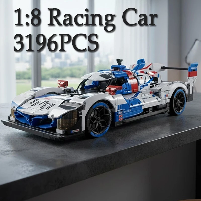 

3159 шт. 1:8 супер гоночный автомобиль, строительные блоки, модель автомобиля, городская скорость, спортивный автомобиль, наборы кирпичей, настольные украшения для идеальных подарков