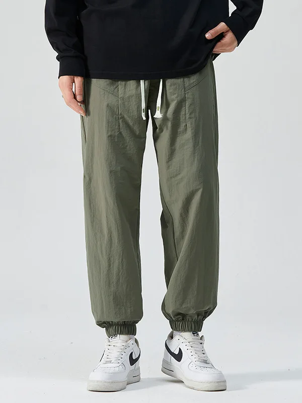 

Мужские летние тонкие брюки в стиле ретро-американского парашютиста, модные, свободные, быстросохнущие, рабочие, повседневные, спортивные, длинные штаны