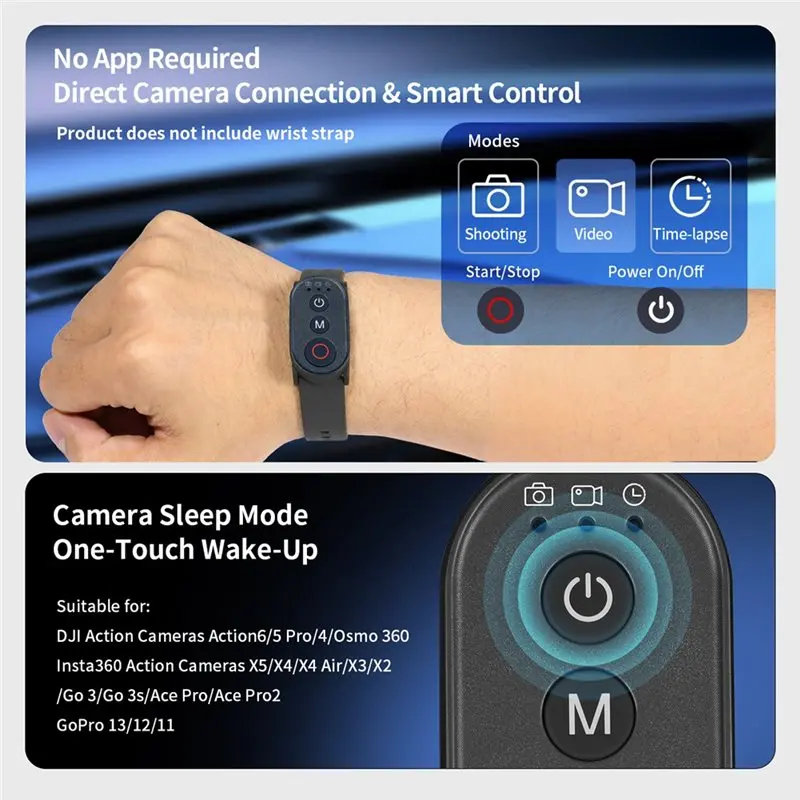 Promotion Bluetooth Remote Control Wireless Camera Shutter For DJI Gopro For Android Harmonyos Smartphone No App