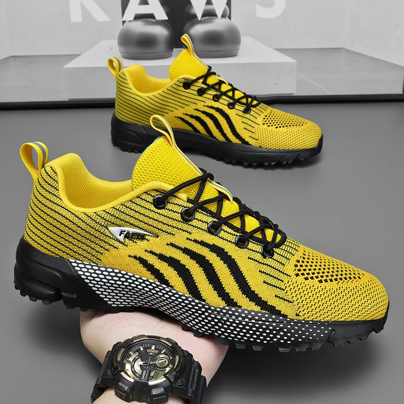 Loafers Hiking Shoe Men's Black Breathable Outdoor Sports Shoes with Durable Mesh Upper Suitable for Women's Gym Bare Foot 2025