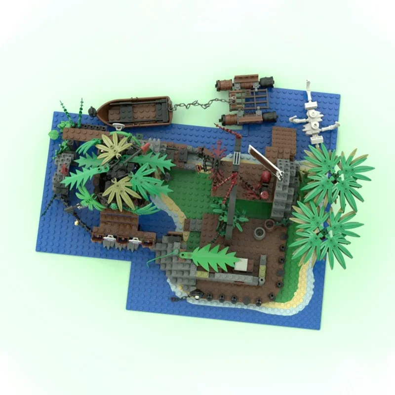 570pcs MOC Isle Memory Piratesed Model Building Blocks Construction Assemble DIY Festival Gift Creative Toy Idea Brick