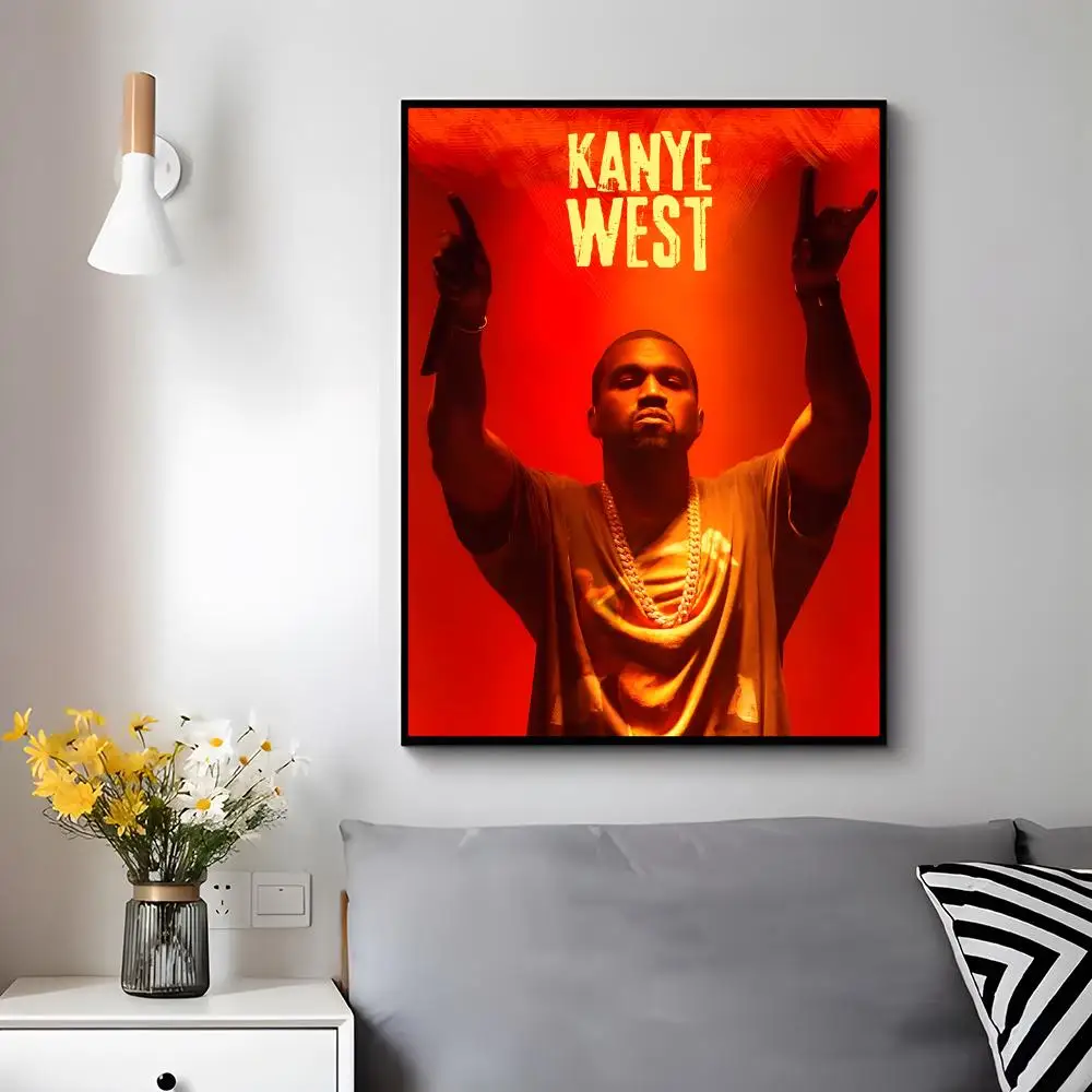 Rapper K-kanye West Poster Trendy Aesthetic Wall Decor for Dorm & Bedroom