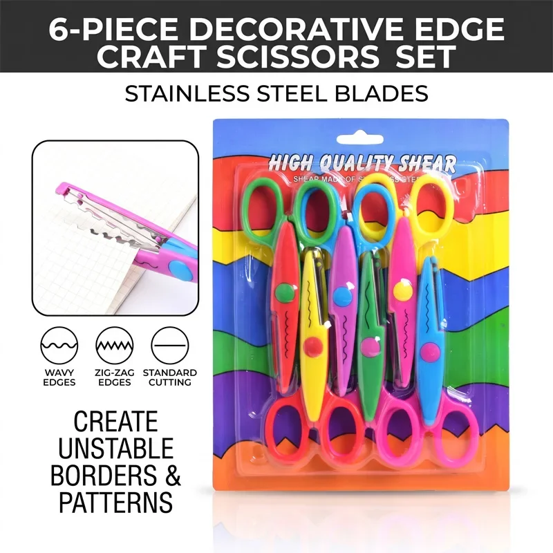 6-tesouras-decorativas-de-renda-confortaveis-para-estudantes-e-escritorio-para-corte-de-papel-e-material-de-papelaria