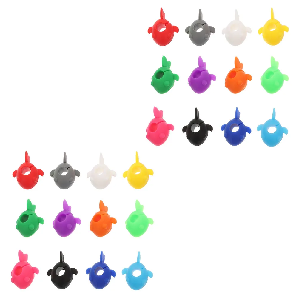 

24pcs Charms Silica Gel Non Slip Reusable Charms Party Tags Glass Tags Kitchen Bar Accessories