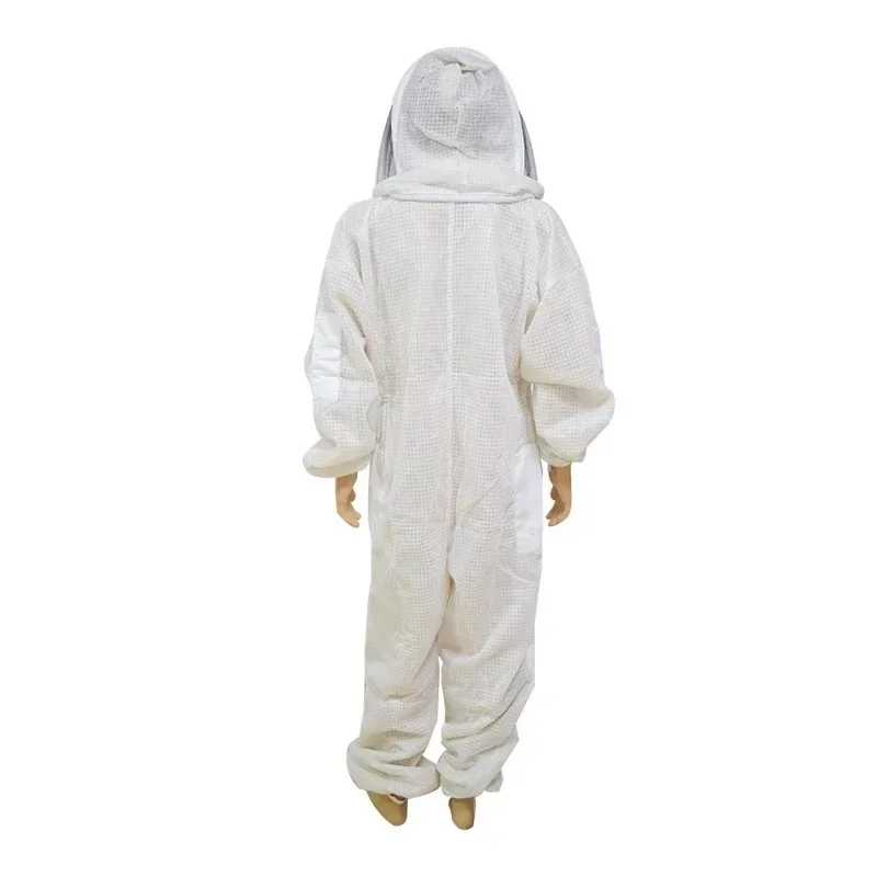 A Beekeeping Tools Bee Coat Three Layer Mesh Breathable Suit Space Hat One Piece Bee Suit Beekeeping Tools