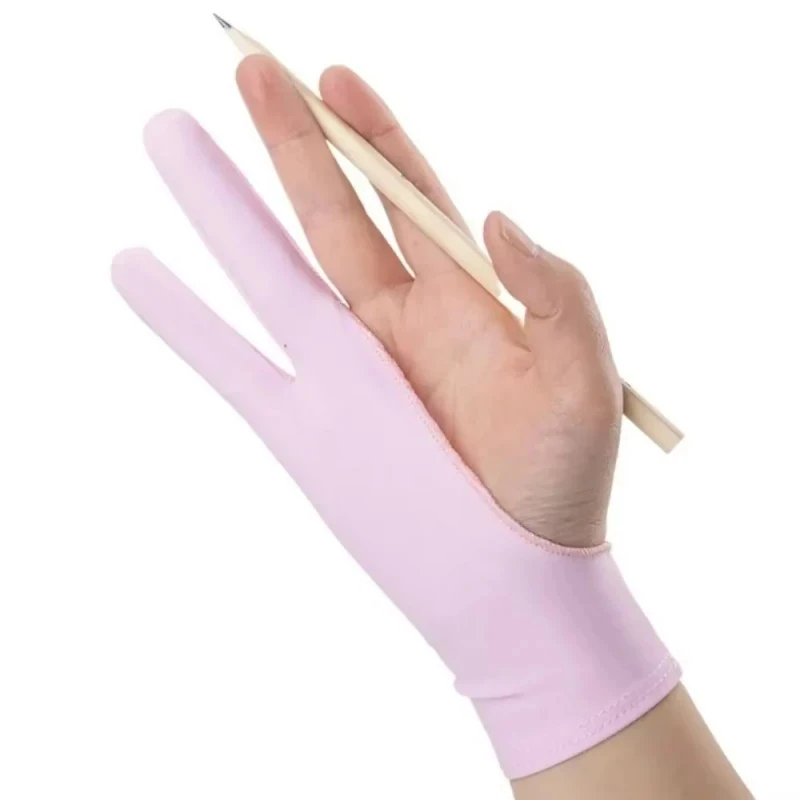 1/2Pcs Two-Finger Hand Painting Gloves Oil Painting Art Supplies Anti-Touch Tablet Digital Board Screen  Drawing Anti-Fouling
