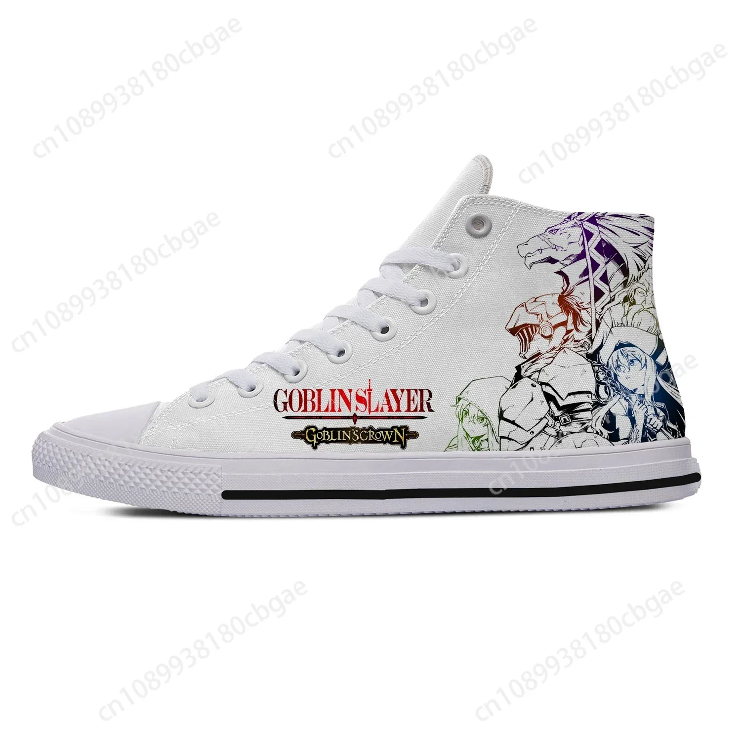 

Hot Anime Goblin Slayer High Top Sneakers Men Women Teenager Fashion Casual Shoes Canvas Running Shoes 3D Print Lightweight shoe
