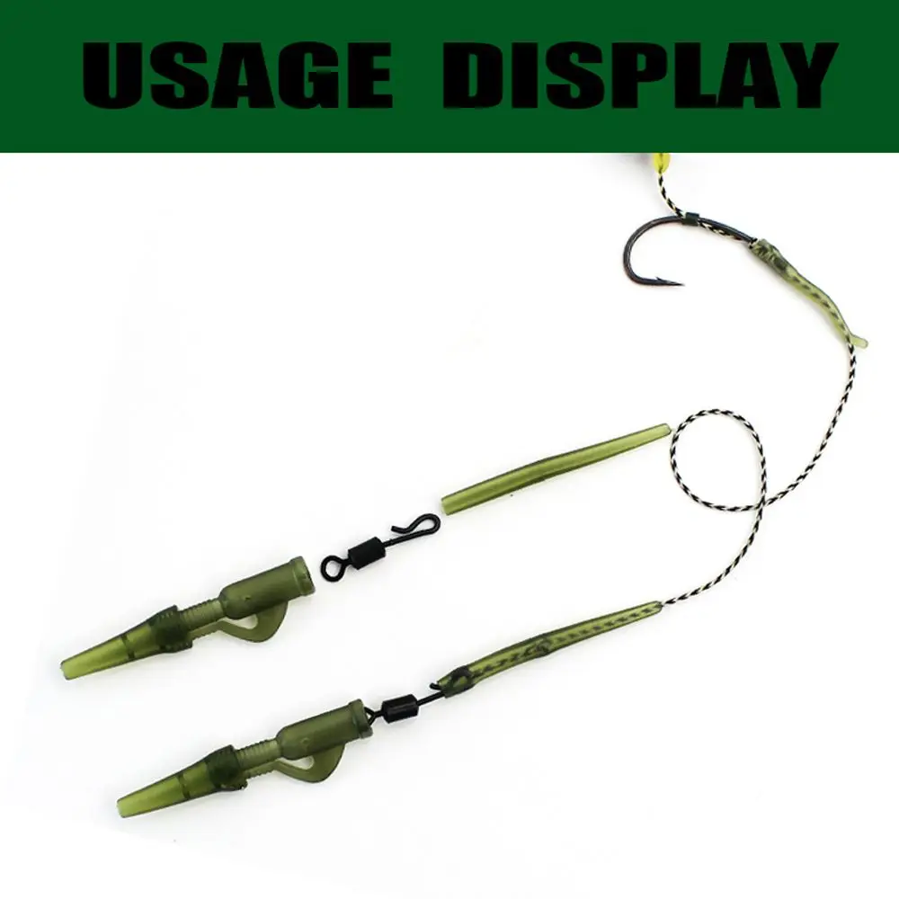 

Anti-tangel sleeve Carp Rigs Fish Equipment Fishing Tackle Fishing Lead Clips Connector Swivel Carp Fishing Accessories