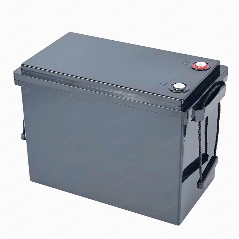 Universal 4-Cell Lithium Battery Box Heavy Duty Plastic Enclosure For 12V 24V 48V 100-280Ah, Empty Case Only