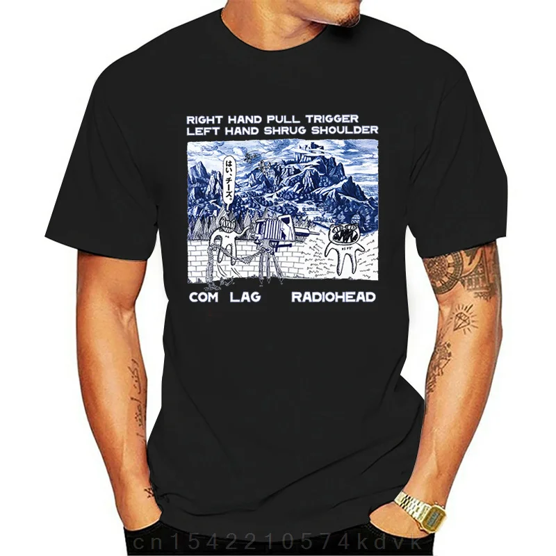 Radiohead T Shirt Men and Women Rock Boy Retro Printed Loose Japan Station Tops 100% Cotton Indie fans Band Music Tees Male Tops