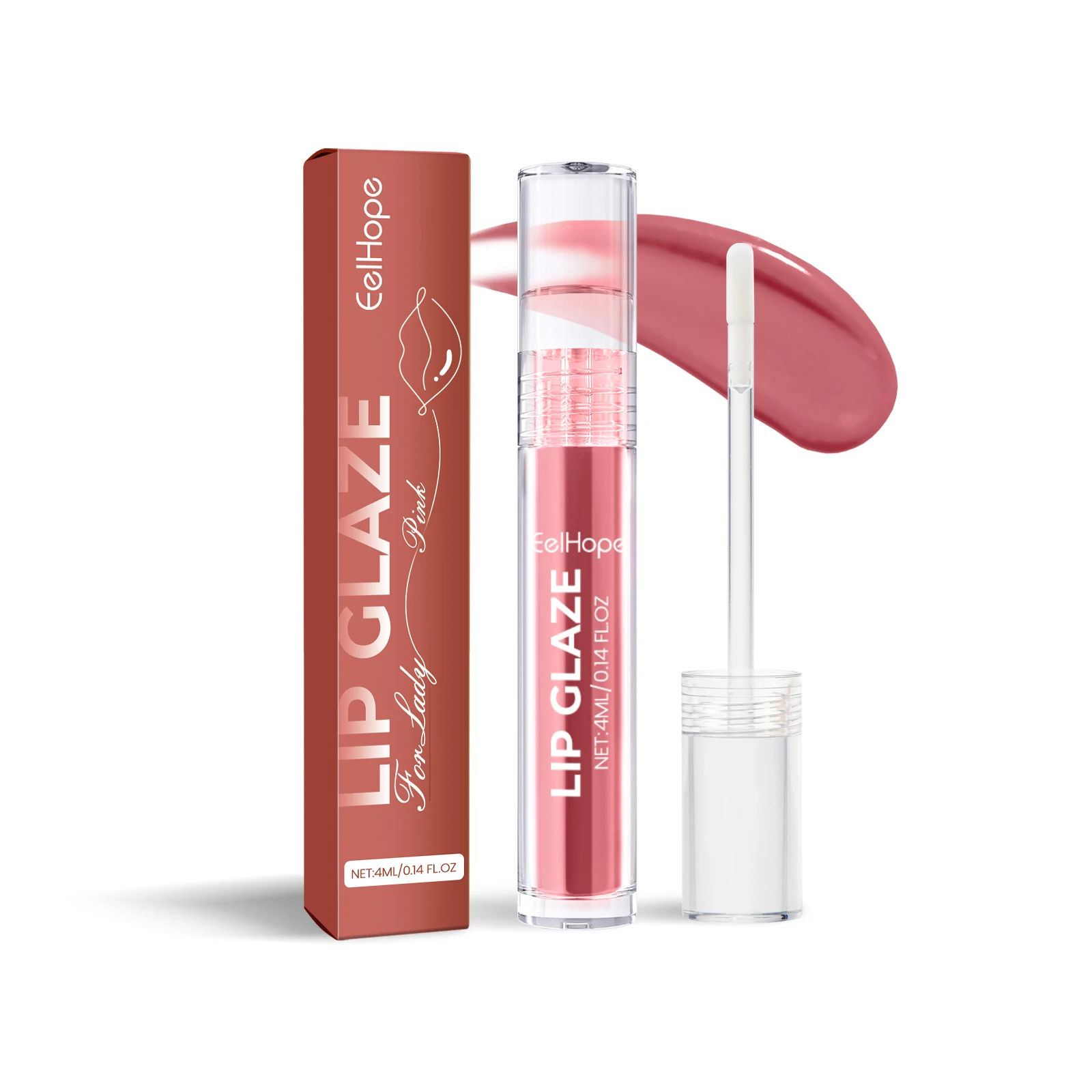 

Eelhope Lip Glaze Увлажняющий цвет для губ Яркий цвет Стойкий невыцветающий антипригарный стакан Портативная увлажняющая глазурь для губ