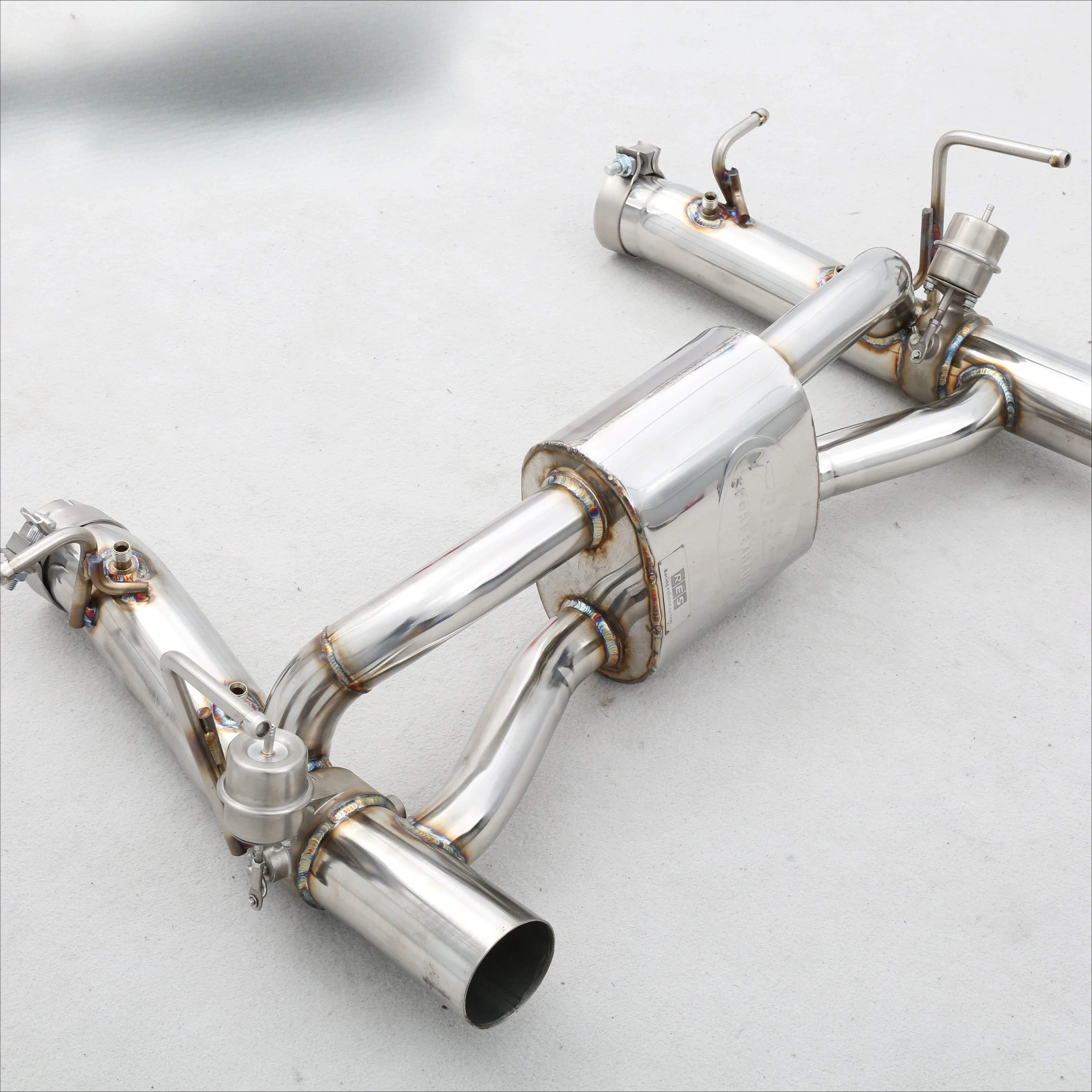 High Performance Racing Stainless Steel 304 OEM Valve Muffler Exhaust System For Ferrari F8