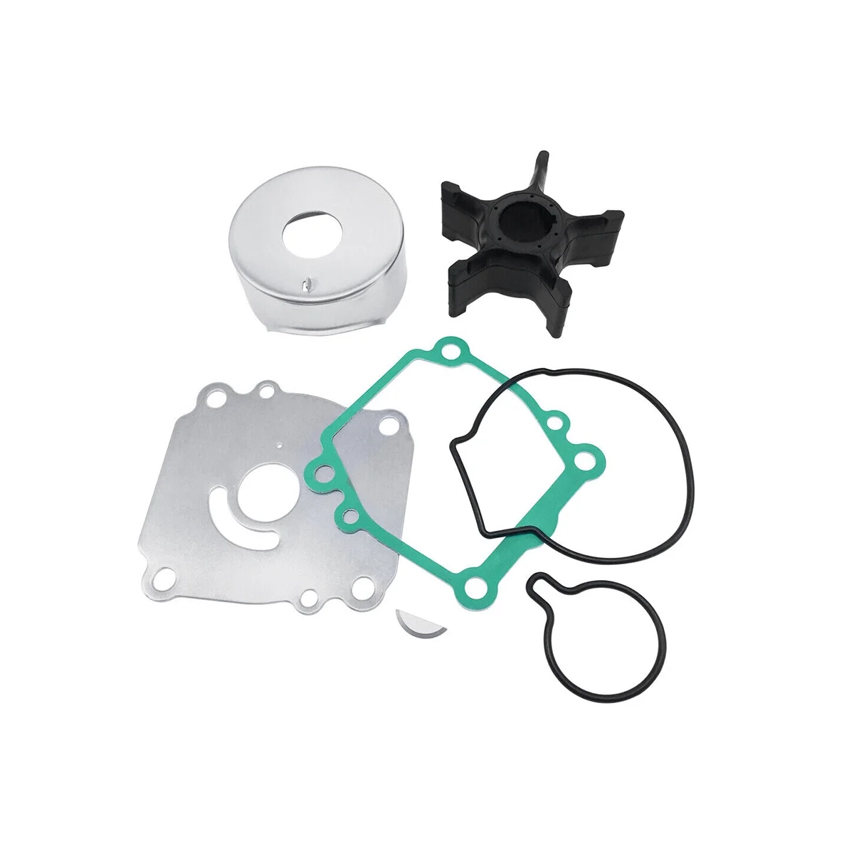 Water Pump Impeller Repair Kit 17400-92J00 Fits for Suzuki Outboards, DF115 DF140, Easy to Install