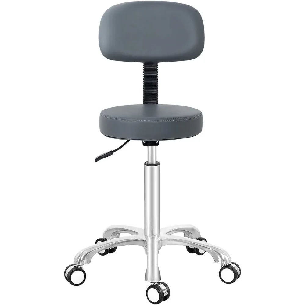 

Rolling Stool Swivel Chair for Medical Salon Tattoo Kitchen Massage, Adjustable Height Hydraulic Esthetician Stool with Wheels