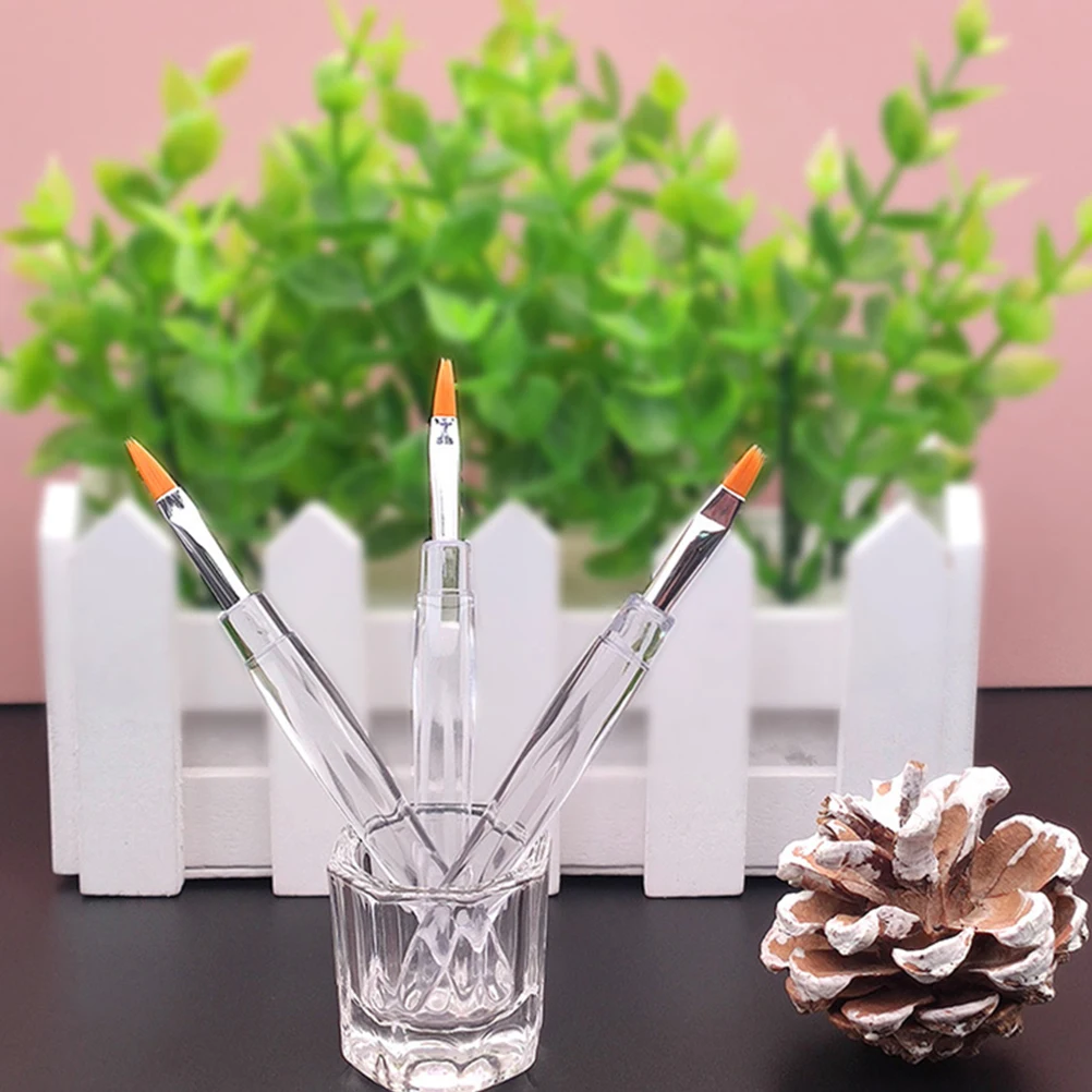 

20pcs Makeup Lipstick Brush Brush Resin Lipstick Applicator For Lip Balm Eyeshadow Foundation Concealer Man-Made Fiber
