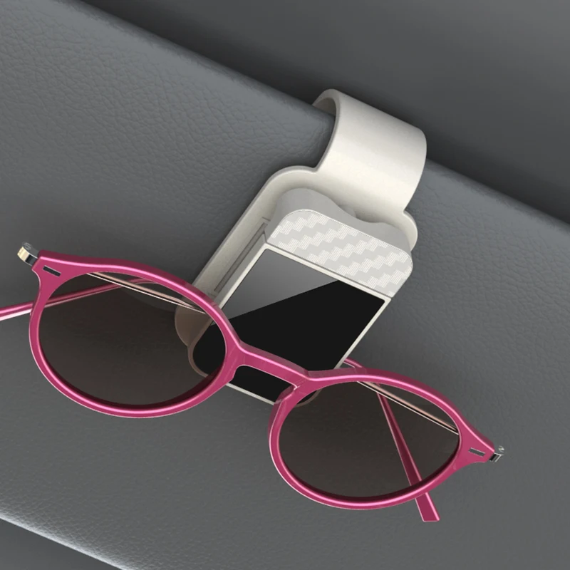 Auto Zonneklep Zonnebril Clip Houder Stabiele Brillenhanger Kaart Ticket Organizer Interieur Opslag Clip Auto Accessoires