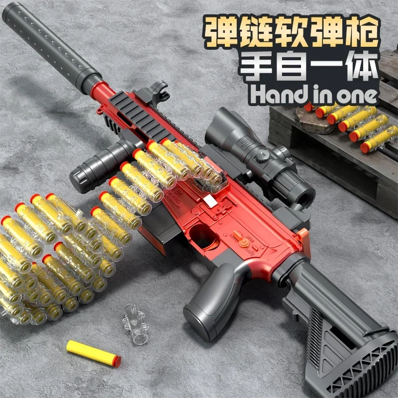 Hand self integrated safety soft bullet toy gun M416 classic outdoor toy for boys with battery